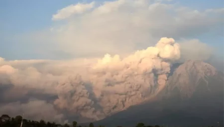 Semeru Yanardağı Patladı: Kül Püskürtme 800 Metreye Ulaştı