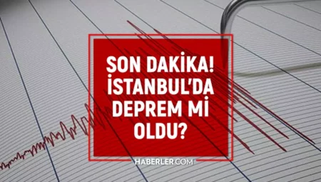 İstanbul'da deprem mi oldu? SON DAKİKA! 18 Kasım İstanbul'da az önce nerede deprem oldu?