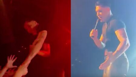 Emircan İğrek'i konserde çıldırtan hareket: Bak gerçekten tekme atarım