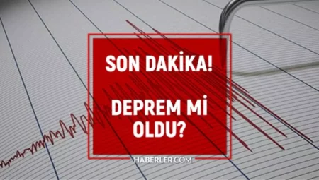 SON DEPREMLER! 18 Kasım deprem mi oldu, deprem ne zaman, kaç büyüklüğünde oldu?