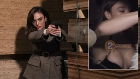 Teşkilat dizisinin Hilal'i Rabia Soytürk, zoom yapan muhabirin kurbanı oldu